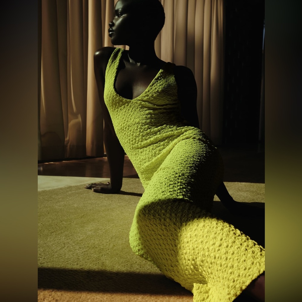 Textured midi dress NWT